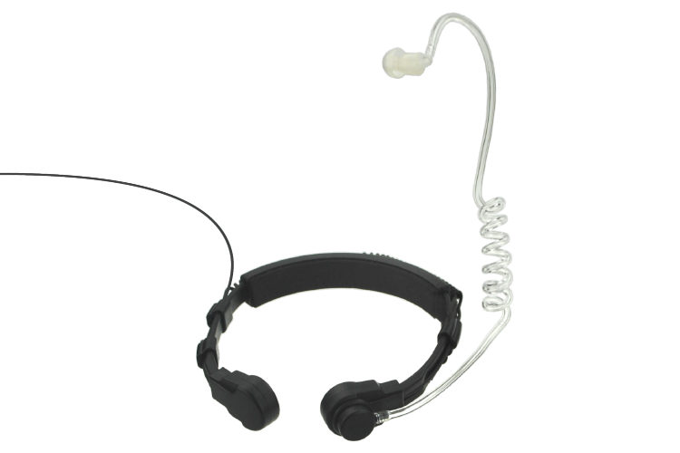 Throat Mic Headset Earpiece Adjustable For Motorola Radio HT750 HT1250 HT1250LS 