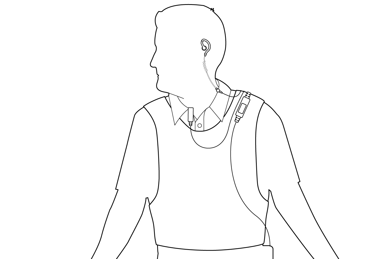 Wearing With Vest Diagram