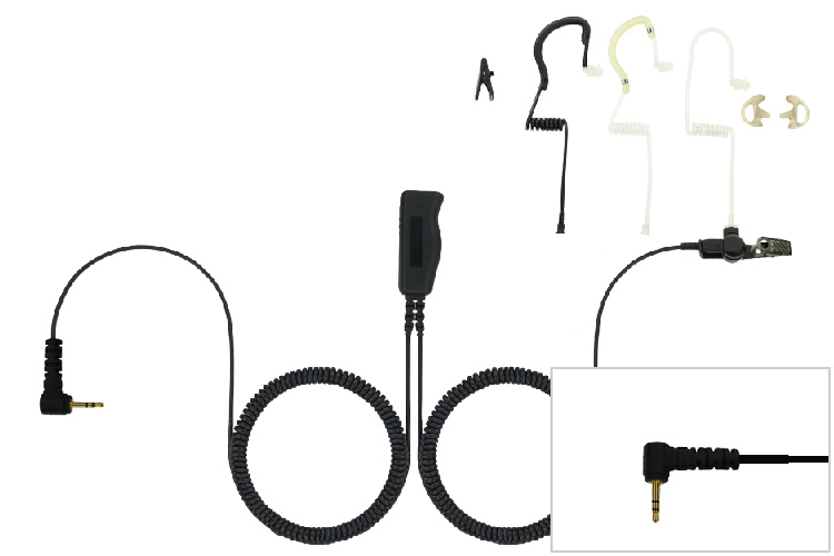 Two Wire Eartube Headset for Motorola Talkabout Radios