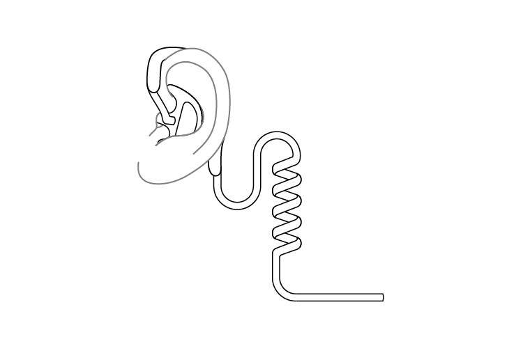 Earframe and Open Ear Insert Diagram