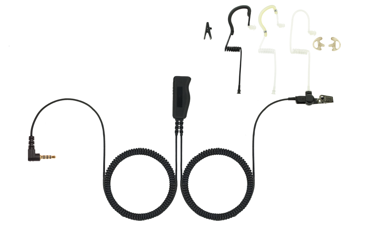 Two Wire Surveillance Kit For Smart Phone EarHugger 