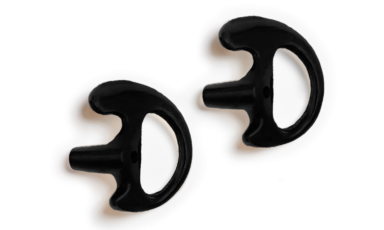 Open Ear Insert Medium Black Left 2 Pack